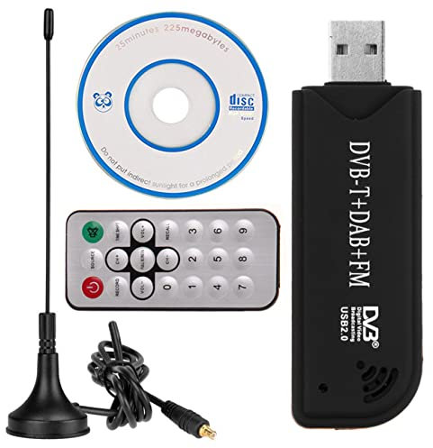 RIWPKFH Telecomando IR digitale satellitare USB TV Stick DAB FM DVB-T RTL2832 FC0012 SDR RTL-SDR Dongle Stick sintonizzatore TV digitale ricevitore