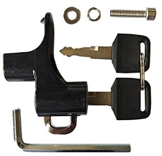 iSpchen Candado para Casco De Moto, Candado para Casco Candado Antirrobo para Casco De Moto con Candado Candados De Seguridad para Casco De Moto Candado para Casco De Moto con 2 Llaves