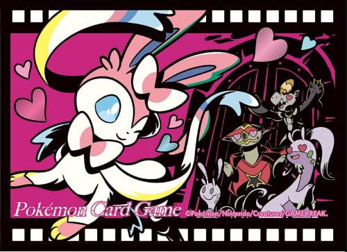 Pokémon Collectible-trading-card-protective-sleeves: Card Sleeve, Sylveon Midnight Agent -The Cinema, 64 count pack