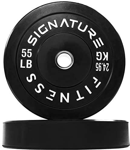 Fitvids Bumper Plate, Olympische Hantelscheiben mit Stahlnabe, 5,1 cm, 1 Paar