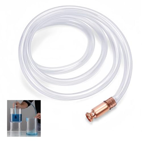 Tubo Pompa a Sifone, 1.8M Ompa a Sifone Automatica, per Gas, Gasolino, Acqua, Benzina, Carburante, Diametro Interno 18mm