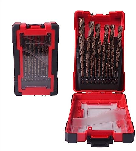 25PCS HSS-CO Kobalt Bohrer for Gehärtetes Metall Edelstahl Bohren Bits Set 1,0~13mm Power Werkzeuge Zubehör