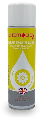 Chemodex Clear Chain Lube Professional Motorcycle/Fork Truck Chain And Drive Spray Lubricant