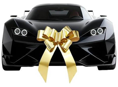 Rozozo 76,2 cm große Autoschleife, Gold, für Auto und Geschenke