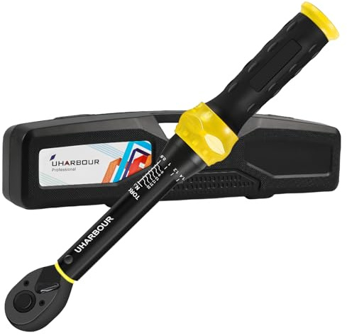 Uharbour Clé dynamométrique pour vélo 0,1 Nm 3-25 Nm Micro Lock ± 3 % Précision d'erreur bidirectionnelle 72 dents