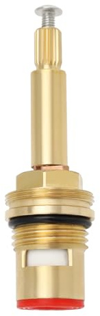 LT Easiyl BSP 1/2 Red Brass Shower Bath Tap Valve Cartridge Quarter Turn 20 Teet Ceramic Tap Cartridge for Kitchens Bathrooms Washrooms (Counterclockwise to Open)