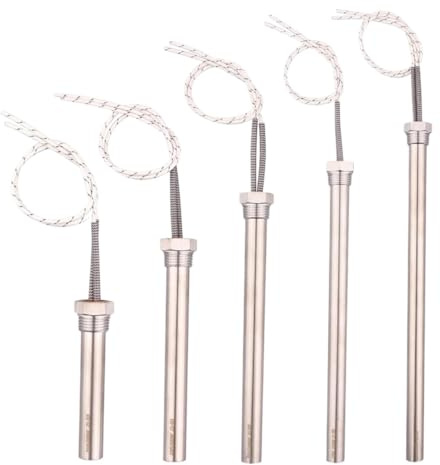 AQXYQAZZ Chauffage à cartouche à immersion avec filetage de 1/2, résistance cylindrique à barre chaude, 220 V, 300 W, 500 W, 1/1,5/2 kW, élément chauffant électrique pour eau (1,5 kW, longueur 250 mm