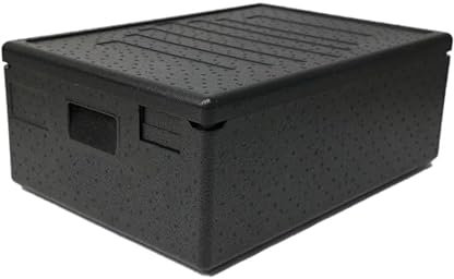 Solent Plastics Professional Food Delivery Thermal Take Away Catering Box Insulated, 53 Litre, Suitable to Store 600 x 400mm Euro Containers, 4 Hour Temperature Protection