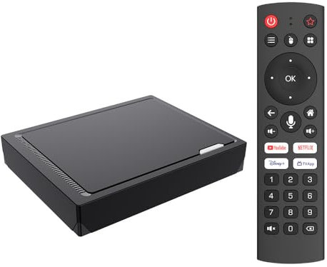 TV Box Android 14.0, 3D 8K Realtek RTD1325, Procesador Arm De Cuatro Núcleos, WiFi Dual Integrado De 2,4 GHz/5,0 GHz, Bluetooth 4.0, Compatible con H.265 Ultra HD, HDMI 2.0 Y USB 2.0 3.0.,4gb+32gb