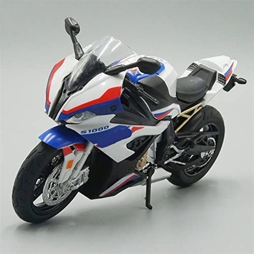 1/12 Diecast Motorcykelmodell Leksak Med Ljud & Ljus För Barnpresenter Vuxenkollektion För BMW S1000RR