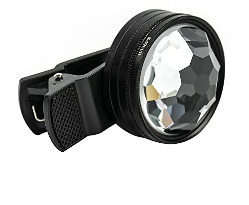 49 mm kamera kalejdoskop suddig mobiltelefon ljus vinjetseffekt delad diopter prisma specialfotografi tillbehör optiskt glas hårdvara slitage lång service intressanta fotoeffekter karaktärer vide