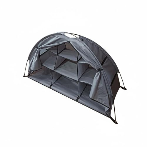 KiBcsLic Outdoor Aufbewahrungsschrank mit 9 Fächern tragbar Zelt-Schuhschrank platzsparend Faltbarer Campingschrank für Outdoor Enthusiast
