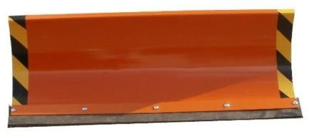 Schneepflug Räumschild Universal Schneeschild für Einachser und Rasentraktor mit Reflektoren Orange / 150 x 40 cm / 3 Stufen verstellbar