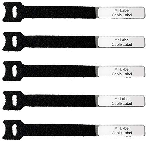 Mr-Label -1/2 Write on Cinch Straps - Reusable Fastening Cable Straps - Identify Quickly Cord Labels – Cable Organizer- for Data Centers|Telecom|MRO| Audio/Video Applications (50)