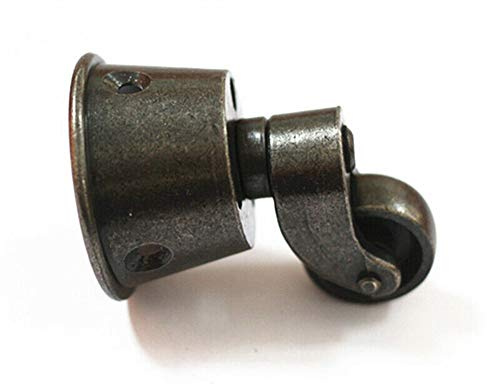 1.5 Solid Brass Vintage Round Cup Caster in Castor Swivel Wheel Caster for Furniture Bronze