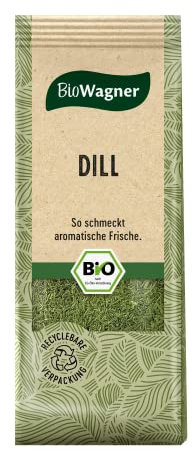 BioWagner - Bio Dill | frische Kräuternote für Fischgerichte und Saucen | naturbelassene Bio-Zutaten | recyclebare Verpackung | 20 g