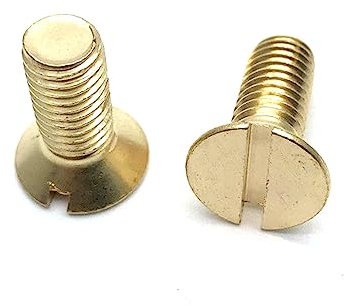 Messing-Flachkopf-Schlitzschraube M1,6 M3 M4 M5 Möbelschrauben Befestigungs-Reparaturschraube