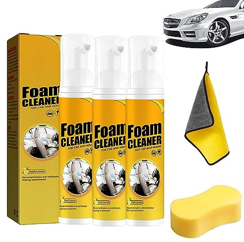 All Around Master Schaumreiniger, multifunktionaler Auto-Schaumreiniger, Schaumreiniger fürs Auto, magischer Auto-Schaumreiniger, Schaumreiniger für alle Zwecke (30ML, 3Stück)