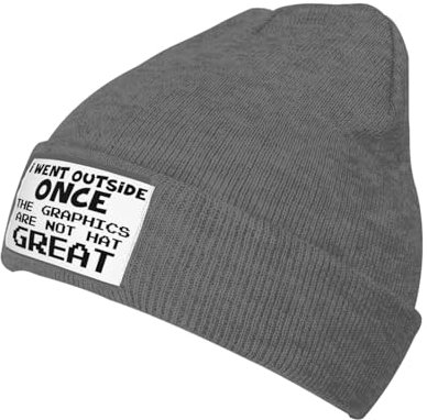550 Strickmütze Ich Ging Einmal Nach Draußen, Lustiges Gaming Strick Beanie Unisex Wintermütze Atmungsaktivem Laufmützen Für Herren Winter Skifahren