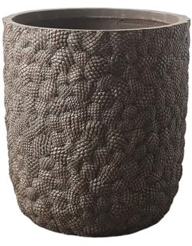 GEK208130 Jardineras Macetas Redondas de hormigón for Plantas, macetero con diseño de piña, con Agujeros de Drenaje, contenedor for Plantas for Sala de Estar, jardín, etc. Macetas para Flores