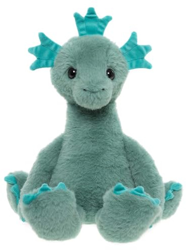 Charlie Bears Nessie Loch Ness Monster | Bear & Me Medium Seaweed Green Mythical Soft Plush Toy