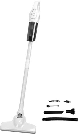 Fuerdich Cordless Vacuum Cleaner Handheld, Mini Hoover, Powerful 12000Pa Suction 20-25Mins Runtime Cordless Vacuum Cleaner Small for Car, Home, Office, Pet Cleaning (White) ﻿