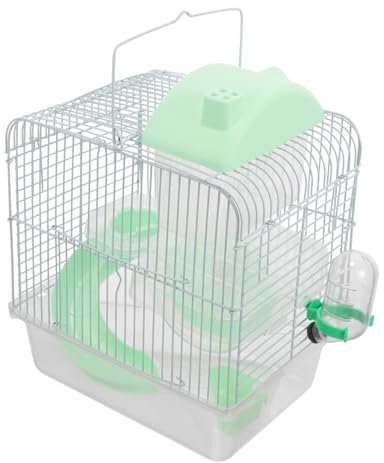 HAPINARY Doppelstöckiges Hamsterschloss Großer Rattenkäfig Doppelstöckiger Hamsterversteck Kleiner Haustierkäfig Haustiervilla Aus Draht Geeignet Für Hamster Mäuse Rennmäuse Und Andere