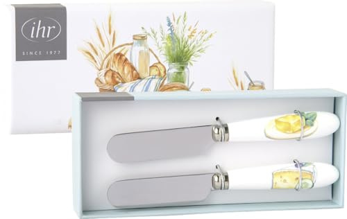 IHR Ideal Home Range Buttermesser Set Motiv: Breakfast Time - Butter und Käse - Frühstück