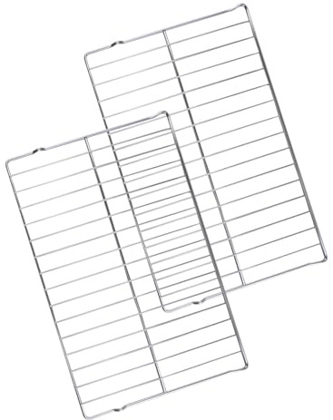JUFZQO WB48T10063 Oven Rack Fit for GE Range Ovens JB250DF1BB JB400DP1BB JB400DP1WW JB400DP2BB and More, Replace AP4538468 1550790 AH2577619 EA2577619, Size 24 x 17, 2 Pack