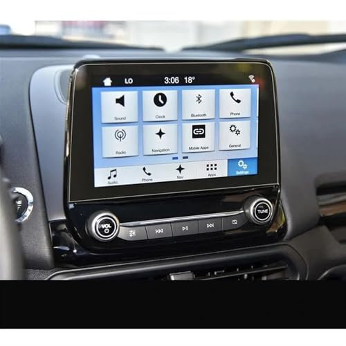 TGUQANM Auto Navi-Schutzfolie Kompatibel Mit Ford Für Ecosport 2018 2019 2020 8 Zoll 9 Zoll Auto GPS Navigation Gehärtetes Glas Displayschutzfolie(8inch)