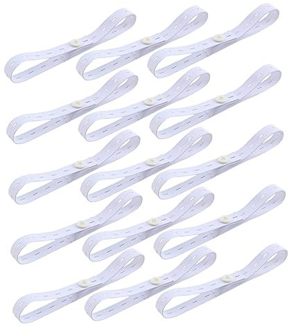 BESPORTBLE Windelbefestigungsgürtel Für Babys Elastisch Verstellbar Mit Fester Schnalle Weiches Gummiband Flexibel Anpassbar Für Verschiedene Taillengrößen 15 Stück