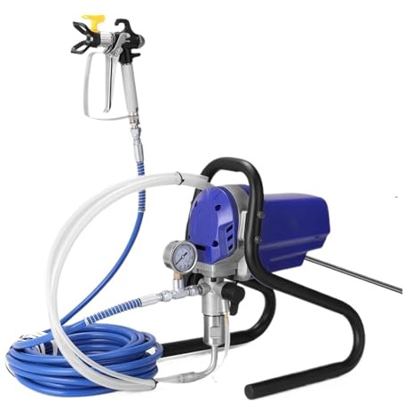 Spruzzatore Airless, Macchina For Verniciatura A Spruzzo Multiuso For Vernice Al Lattice Con Manometro, Strumento Di Spruzzatura Elettrico Precisione Facile