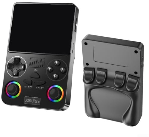 Open Source Retro HD Handheld Gaming Console with WiFi Battle Mode, Portable ABS Build 8.3x1.5x13cm for Nostalgic Multiplayer Play, Available in Black Variant(black)