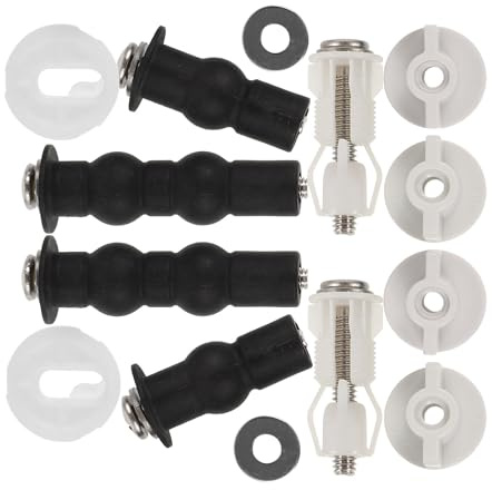 Zerodeko Set di Viti e Bulloni per Sedile del Water Cerniere e Guarnizione, Kit di Ricambio per Wc, Accessori per Fissaggio Stabile e Resistente per Bagno, Casa, Ufficio e Scuola