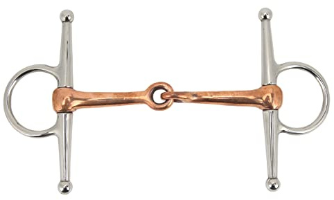 ZMellifluent Bocado de riendas de Boca Completa para Caballos, bocado de Anillo de Acero Inoxidable para Caballos, bozal de 125 mm con Acabado Liso, para Uso en equitación al Aire Libre y Entre