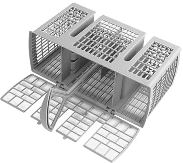Multifunctional Dishwasher Basket Universal Knife Fork Storage Basket，compatible For GE，Accessory Foldable Cutlery Holder Dishwasher Basket