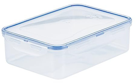 Lock & Lock HPL824 Rectangular Storage Container - Clear/Blue, 1.6 L