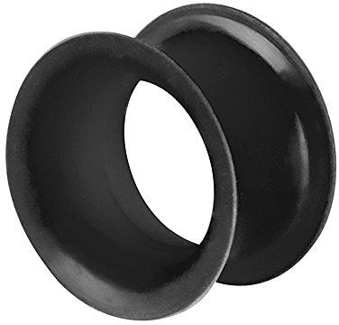 Piercingfaktor Flesh Tunnel Hoher dünner Rand Flexibel Weich Farbig