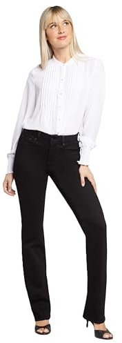 NYDJ Marilyn Jeans för kvinnor, raka, Svart, 44