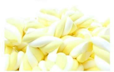 Marsh Mallow Treccia Bianco Gialla1kg.