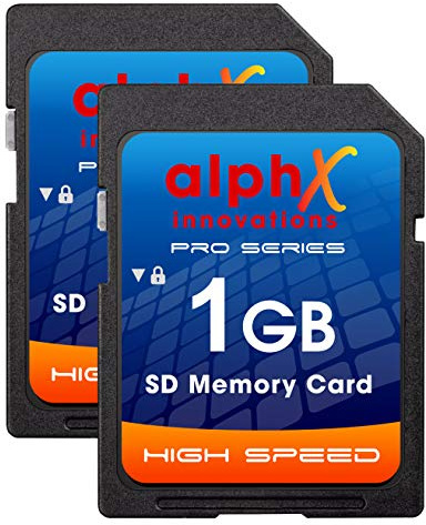 AlphX Innovations Scheda SD da 1 GB, confezione da 2