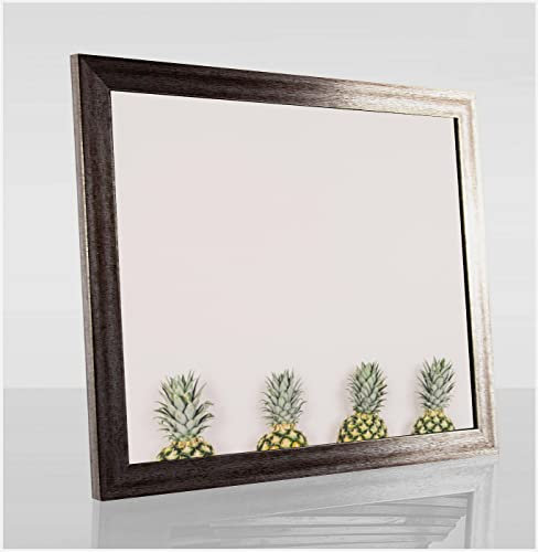 Bonito Slimline Profil Bilderrahmen Posterrahmen 48x64 cm Vintage Metall Shabby Chic 64x48 cm Puzzlerahmen Diamond Painting mit Antireflex Kunstglas