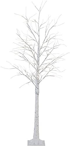 DHRH Moderna Lampada da Terra a LED, Luce da Terra Bianca Calda 152 Lampada a LED Perline Lampada da Terra ad Albero con Interruttore, 180 cm, Rami Luminosi Sono Flessibili, Bianco, M