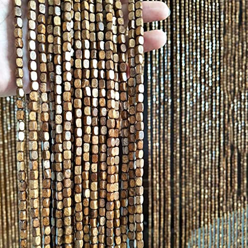 Cortinas de Cuentas de Bambú para Puerta,Pantalla de Cortina de Puerta de Madera con Cuentas,Divisorias de Habitación,Decorativos Para el Hogar,Exterior/Interior,Personalizado (60 strands-60x100cm)