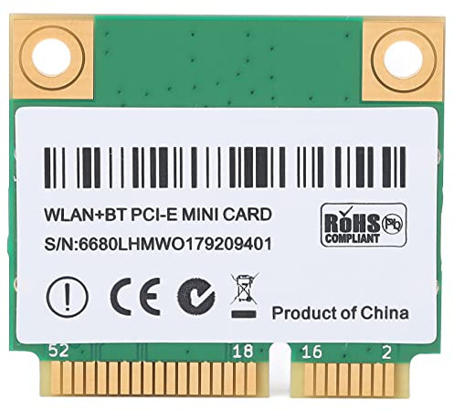 Wireless Power Card, AX210HMW 2.4G/574Mbps, 5G/2400Mbps WIFI BT5.2 Laptop Network Card with Mini PCIE Interface, for Laptops, Small Maincomputers, All in One Machines, for win10