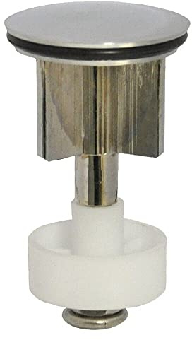 BSSTORE Tappo Universale In OTTONE Per Piletta A Saltello Per Lavabo E Bidet Corpo In Ottone Con Testa Cromata Vite di Regolazione dell'Altezza