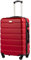 COOLIFE Suitcase Trolley Carry On Hand Cabin Luggage Hard Shell Travel Bag Lightweight with TSA Lock and Durable 4 Spinner Wheels (Spinel red, L(77cm 93L))
