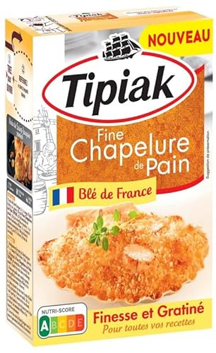 Tipiak Fine Chapelure De Pain 250G - La Touche Croustillante Pour Vos Recettes Culinaires ! - Lot De 4 - Vendu Par Lot
