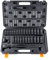 VEVOR 1/2 Drive Impact Socket Set, 33 Piece Socket Set SAE 3/8-1 and Metric 10-24mm, 6 Point Cr-V Alloy Steel for Auto Repair, Easy-to-Read Size Markings, Rugged Construction, Includes Storage Case