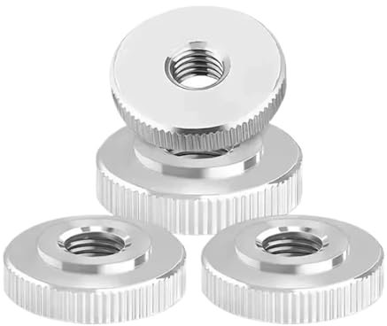 1/2/5/10 Stück Rändelmutter aus Edelstahl 304, handfest anziehende Mutter M2-M12 (Size : M12 (1Pcs))